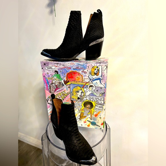Jeffrey Campbell Cromwell Western Booties - Picture 1 of 5